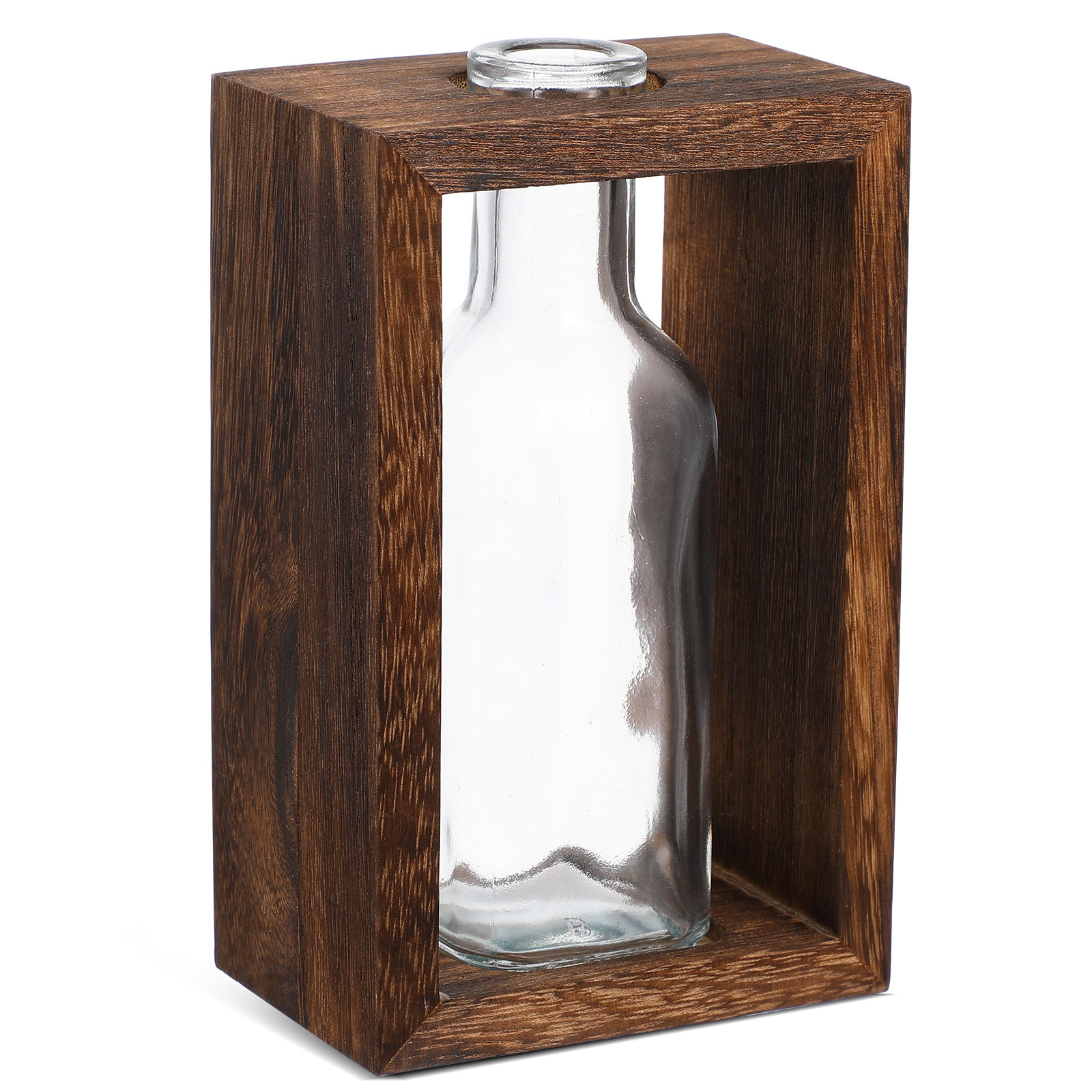 1Set Wooden Hydroponic Plant P - đánh giá và giá Propagation Station Vase